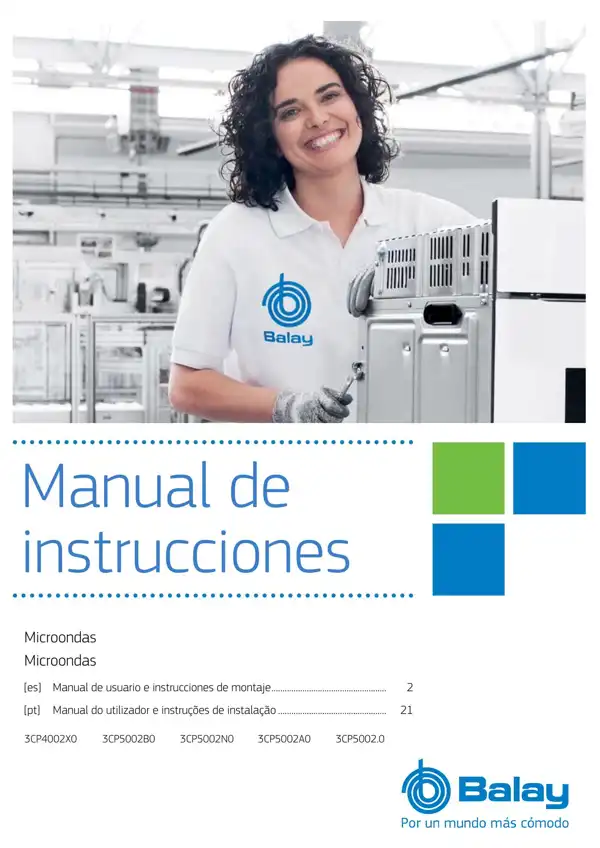 Balay Microondas 3CP4002X0 9001610743_A Manual