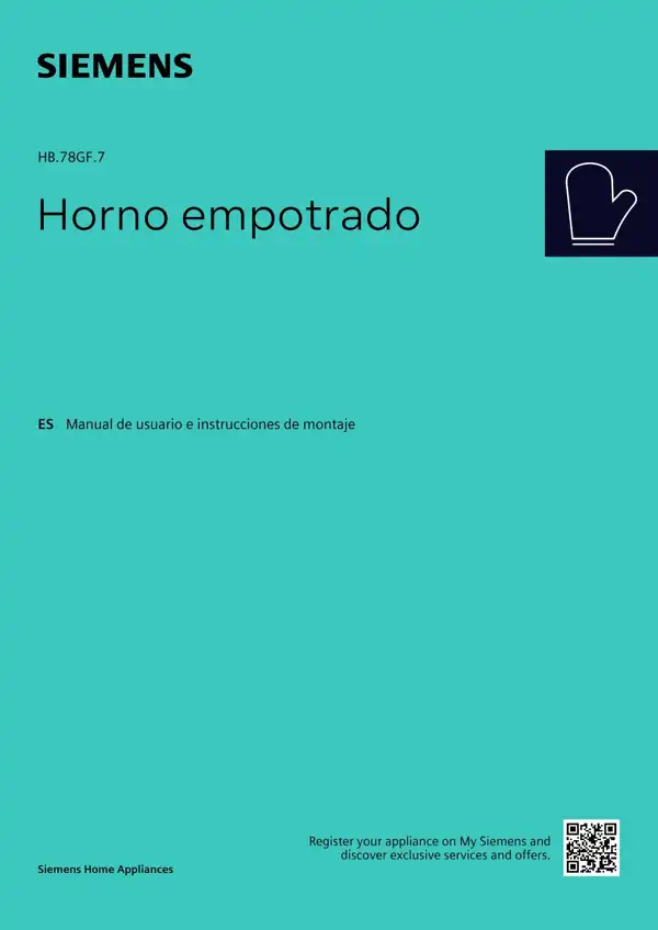 Manual Horno Siemens HB.78GF.7 9001919950_A