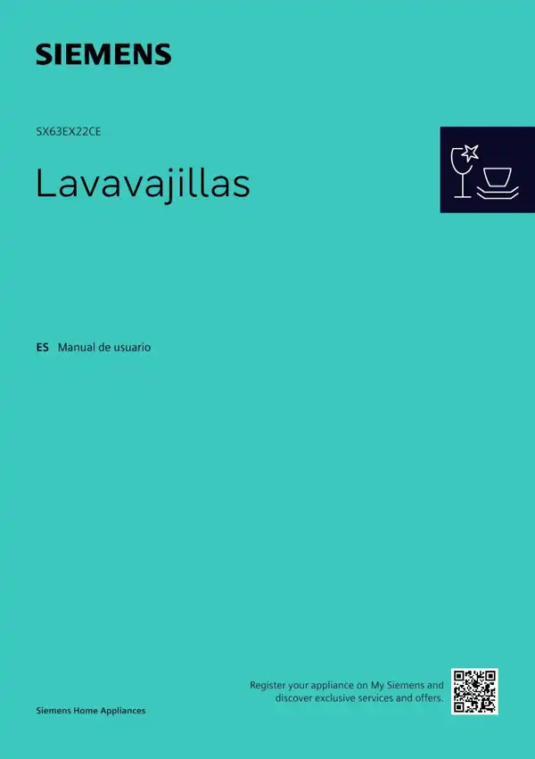 Manual Lavavajillas Siemens SX63EX22CE 9001966109_A