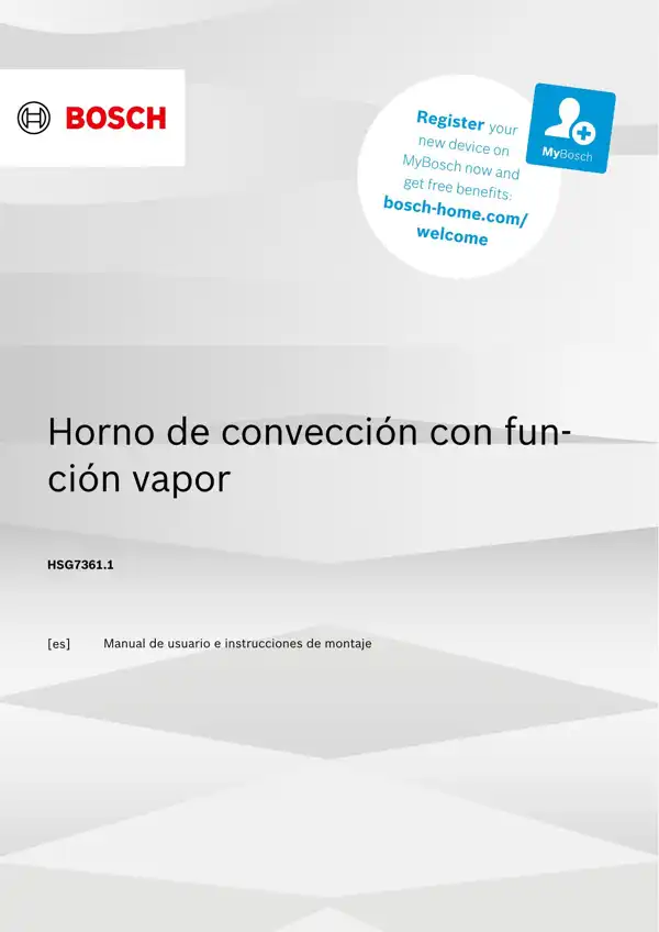 Manual Bosch Horno HSG7361.1 9001682163_A