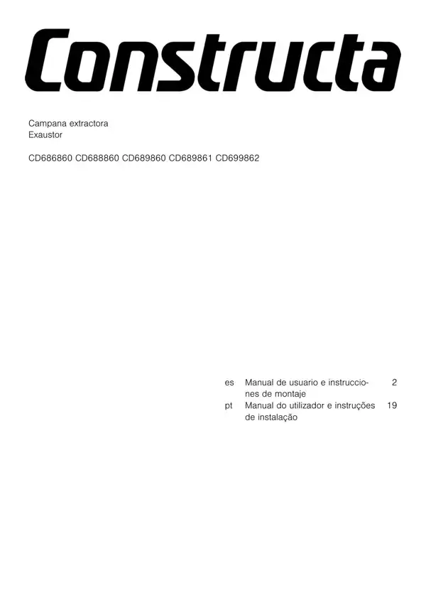 Manual Constructa Campana extractora CD689861 9001640903_A3