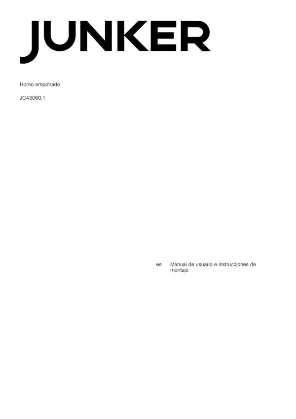 Manual Horno Junker JC43060.1 9001944488_A