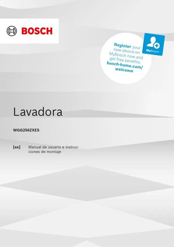 Manual Lavadora Bosch WGG256ZXES 9001846204_A