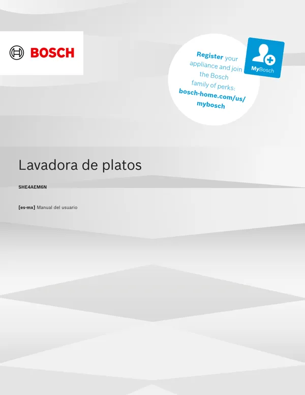 Manual Lavadora de platos Bosch SHE4AEM6N 9001831756_A