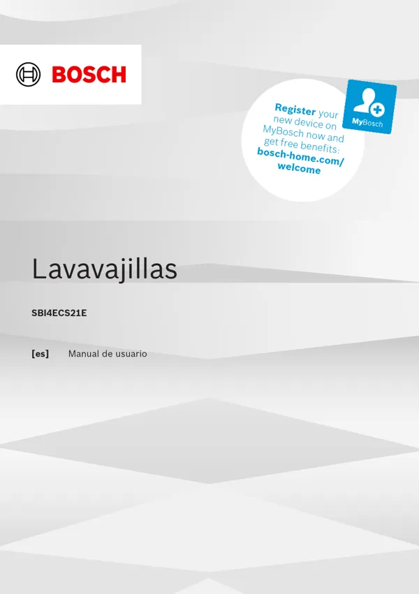 Manual Lavavajillas Bosch SBI4ECS21E 9001888932_A