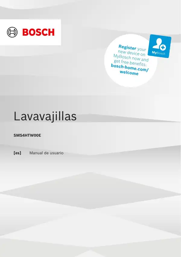 Manual Lavavajillas Bosch SMS4HTW00E 9001915475_A