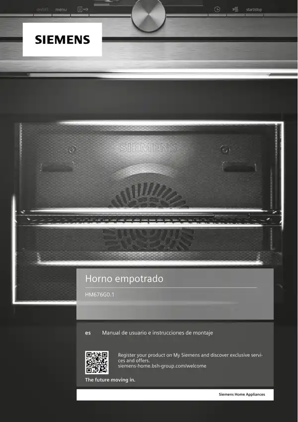Manual Siemens Horno HM676G0.1 9001616837_A