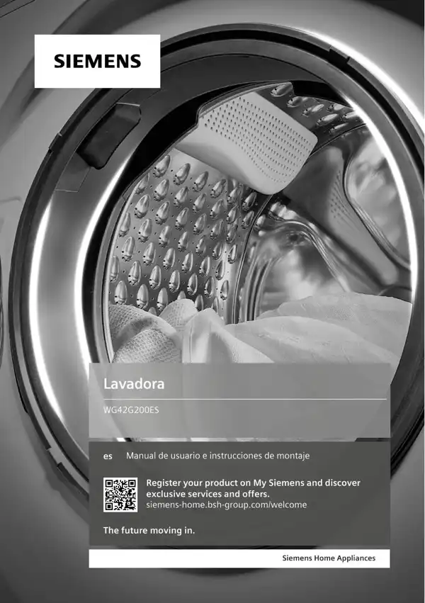 Manual Siemens Lavadora WG42G200ES 9001628697_A
