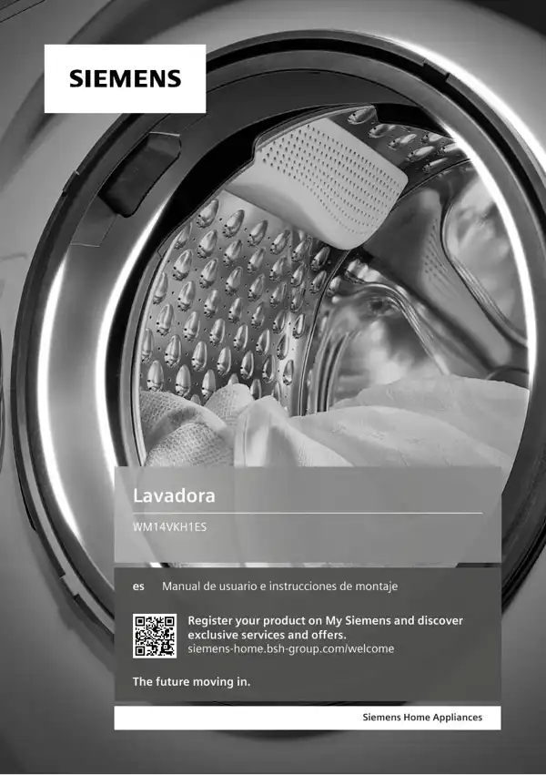 Manual Siemens Lavadora WM14VKH1ES 9001600287_A