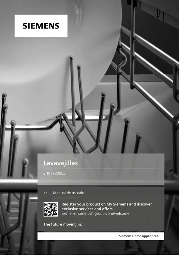 Manual Siemens Lavavajillas SN97T800CE 9001659470_A